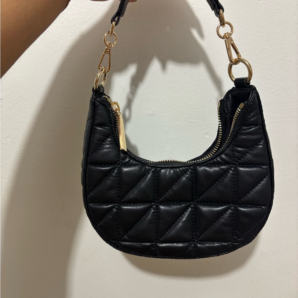 Aldo Ellisonnx Black Quilted Hand Bag